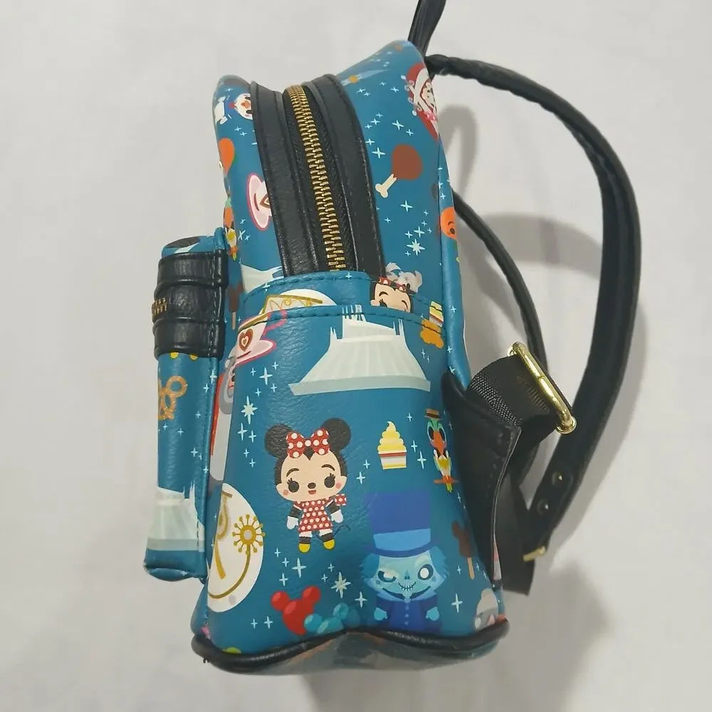 Loungefly Backpack Disney Parks Limited Edition Magic Kingdom Rides Snacks